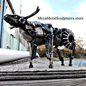 LONGHORN Bull Metal Art Sculpture, Bull, Toro Matador, Cowboy Gift, SteamPunk TEXAS Bull Art, Rodeo Gift