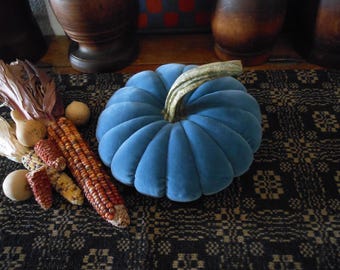 Blue Velvet Pumpkin