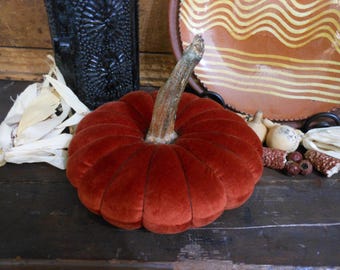 Orange Velvet Pumpkin