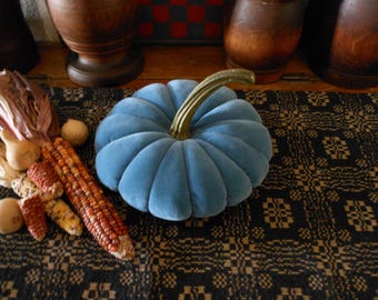 Blue Velvet Pumpkin