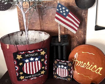Honor America Punchneedle Pattern