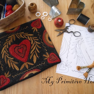 Butter Mold Punch Needle Pattern by My Primitive Heart (PDF download)