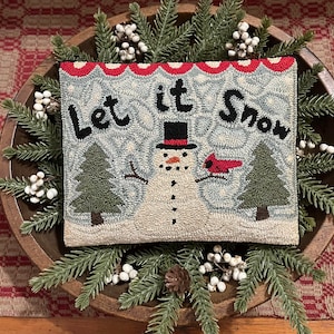 Let it Snow Punch Needle Pillow Pattern