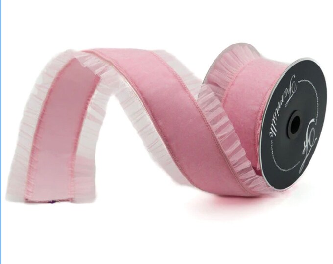 Farrisilk Sheer Ruffle Ribbon, Wired Ribbon, Luxury Ribbon - Etsy