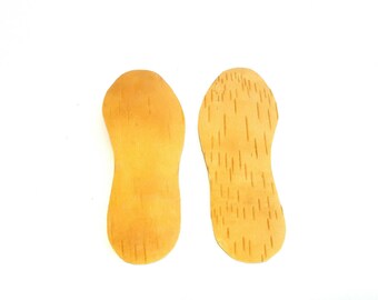 2Paar Ledereinlagen Leder Einlegesohlen M. Kork- Aktivkohle Boden Nur 2mm Dünn E - Foto 5