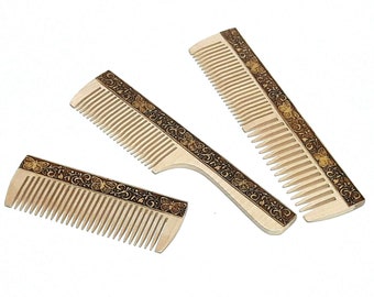 Birch Wood Comb Hairdressing Comb Streak Comb Eco Natural Organic Product Untreated / Unpainted Handmade