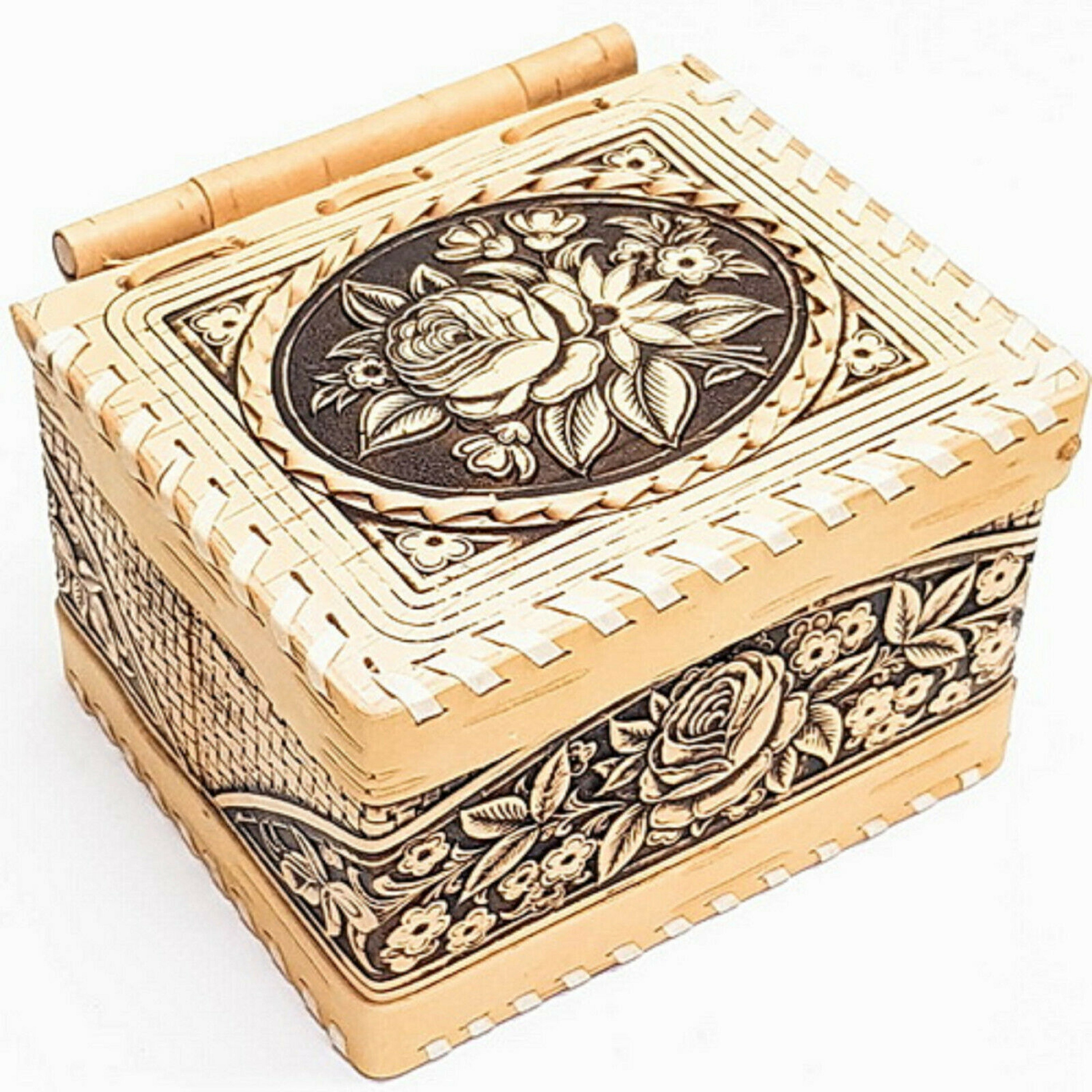 Wood Birch Bark Box Box Box Box Natural Organic Organic Etsy 日本