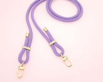Mobile phone chain: LILAC Snap interchangeable strap with carabiners