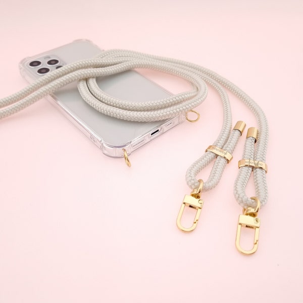 Handykette PEARLY mit Karabinern I Detachable phone necklace PEARLY