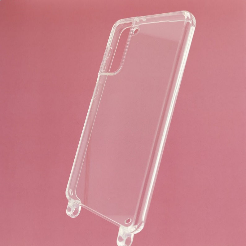 Case for cell phone chain with eyelets firmly integrated into the cell phone case I transparent cell phone case I Phone Necklace Case Premium image 2