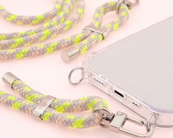 Handykette NEON mit Karabinern I Detachable phone necklace NEON