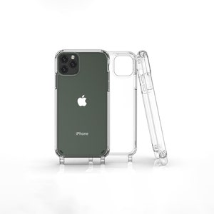 Case für Handykette mit Ösen fest integriert in der Handyhülle I transparente Handyhülle I Phone Necklace Case Premium