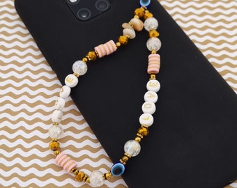 Phone Charm ROSY COPPER I Mobile Phone Pendant I Y2K-Style I Mobile Phone Chain Bracelet I Phone Strap I Phone Candy I Mobile Phone Jewelry I Mobile Phone Straps