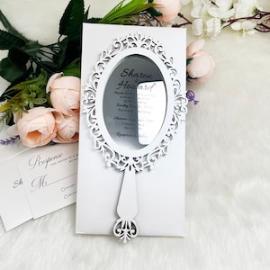 Mirror Acrylic Invitation, Wedding Invitation, Wedding Invitations, RSVP Cards & Envelopes
