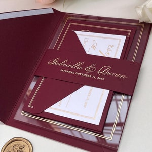 Acrylic Wedding Invitation, Custom Invitation, Unique Invitations for Wedding, Quinceanera Invitations, Wedding Invitation, Sale, Discount
