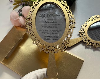 Elegant Acrylic Quinceañera & Sweet Sixteen Invitation - Customizable Sweet 16 Party Card