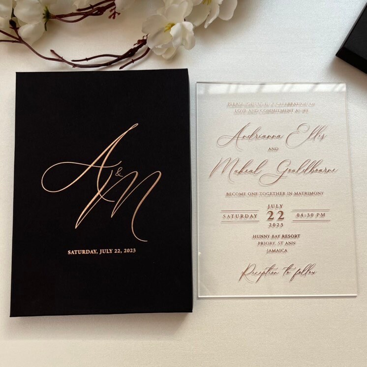 Acrylic Wedding Invitations - ApolloBox