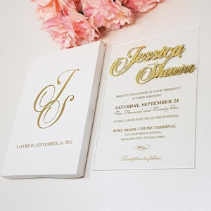 Acrylic Clear Invitation, Transparent Invitations, Anniversary invitation, Clear wedding invitation, Acrylic invitation