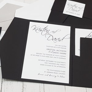 Bespoke Wedding Invitations, Wedding Invitation, B&W Invitations, Black Wedding Invites