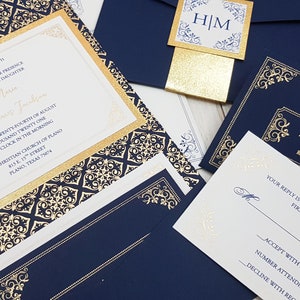 Wedding Invitation, Pocket Fold Invitations, Wedding Invitations, Invitation Suite, Luxury Invitations