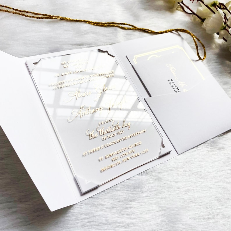 White Wedding Invitations