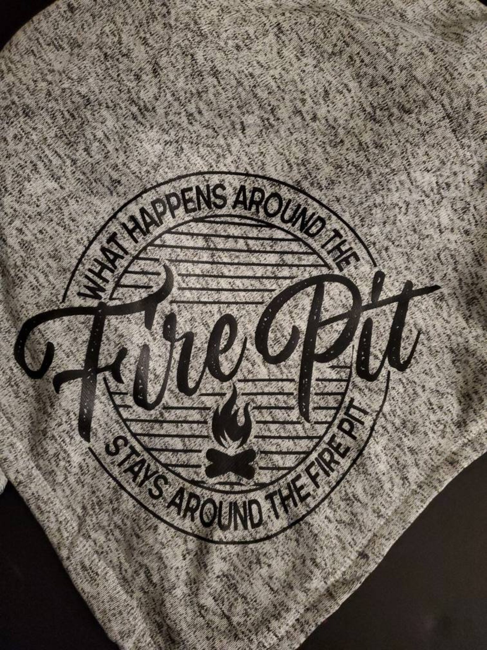 Around the Fire Pit Blanket Etsy