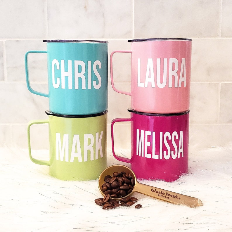 Coffee Cup Employee Appreciation Gift Personalized Stainless Etsy