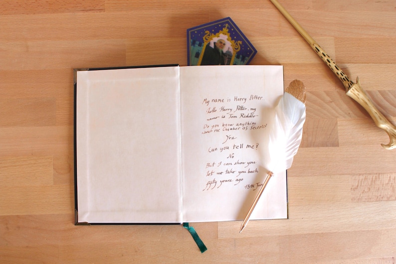 Tom Riddle Diary - Handcrafted Harry Potter-inspired Notebook ...