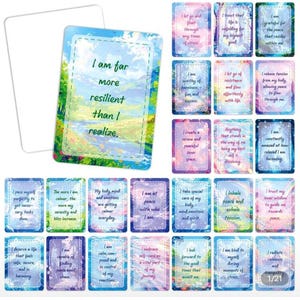 Diverse motivatiekaarten met acryl lieveheersbeestjes handgemaakt