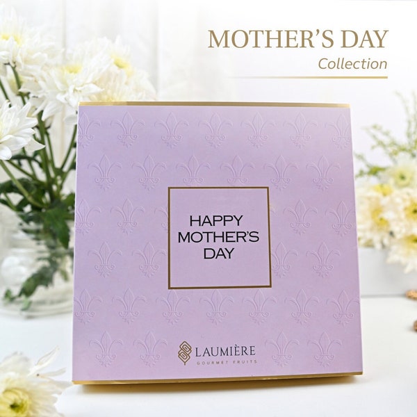 Mother's Day Collection | Mom Healthy Gift Basket | Gluten Free | Vegan Energy Super Food & Nuts | Laumière Gourmet Fruits