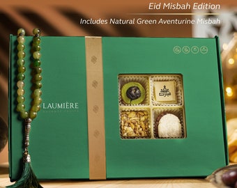 Noor Collection [Eid-ul-Fitr Misbah Edition] - Rectangle -  Eid Gift Box- Laumière Gourmet Fruits - Dried Fruits and Nuts Basket - Halal