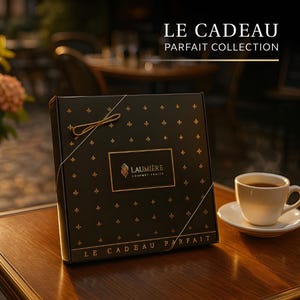 Colección Le Cadeau Parfait [Cuadrado] / Set de regalo gourmet de lujo / Cesta de regalo de comida única / Cesta de regalo de frutos secos y frutas deshidratadas / Regalo saludable