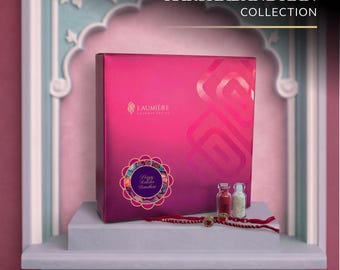 Laumière Gourmet Fruits| Raksha Bandhan Gift Hamper with Roli Chawal | Healthy Rakhi Gift for Brothers