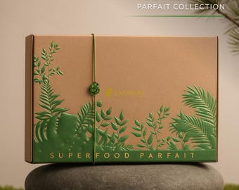 Laumiere op maat gemaakte gezonde luxe geschenkdoos - Gourmet Superfood Parfait Grande Wellness Treats