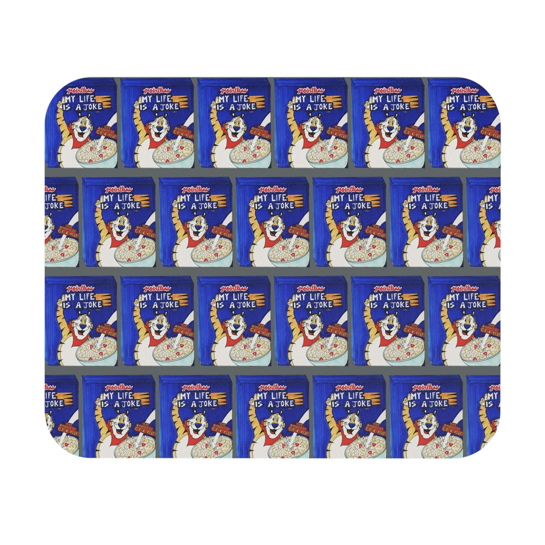 My Life is A Joke Cereal Box Meme Mouse Pad Funny Gift Etsy