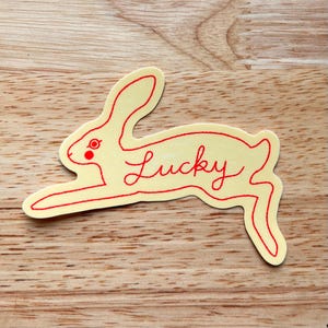 Lucky Rabbit Vinyl Sticker