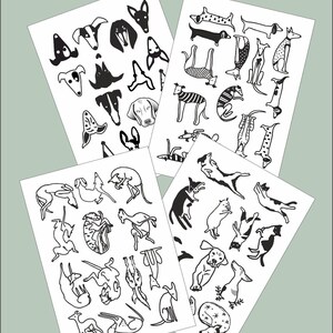 Dessin au trait tatouages temporaires pour chien pinterest minuscules flashs inspiration bohème feuille d'été tatouages temporaires petit lévrier autocollant bras amoureux des chiens