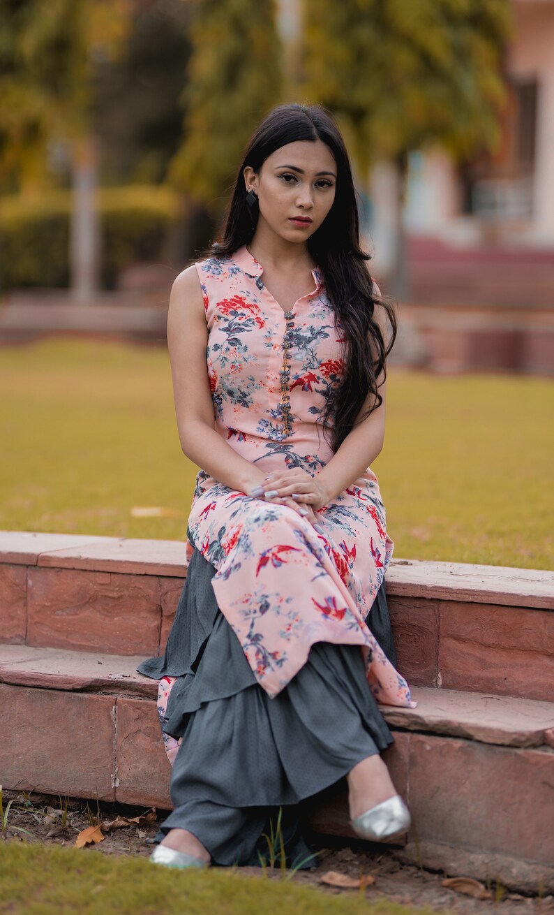 Indian pastel colour Pakistani bridesmaid party wear suit stitched outfit with embroidery detailing handwork and heavy gotta Patti dupatta