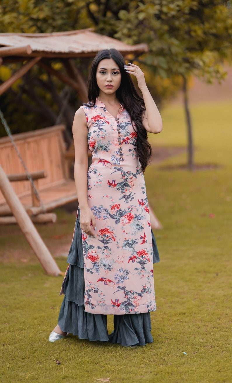 Indian pastel colour Pakistani bridesmaid party wear suit stitched outfit with embroidery detailing handwork and heavy gotta Patti dupatta
