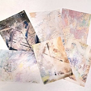 Digital Collage Aviation Map Art Printable