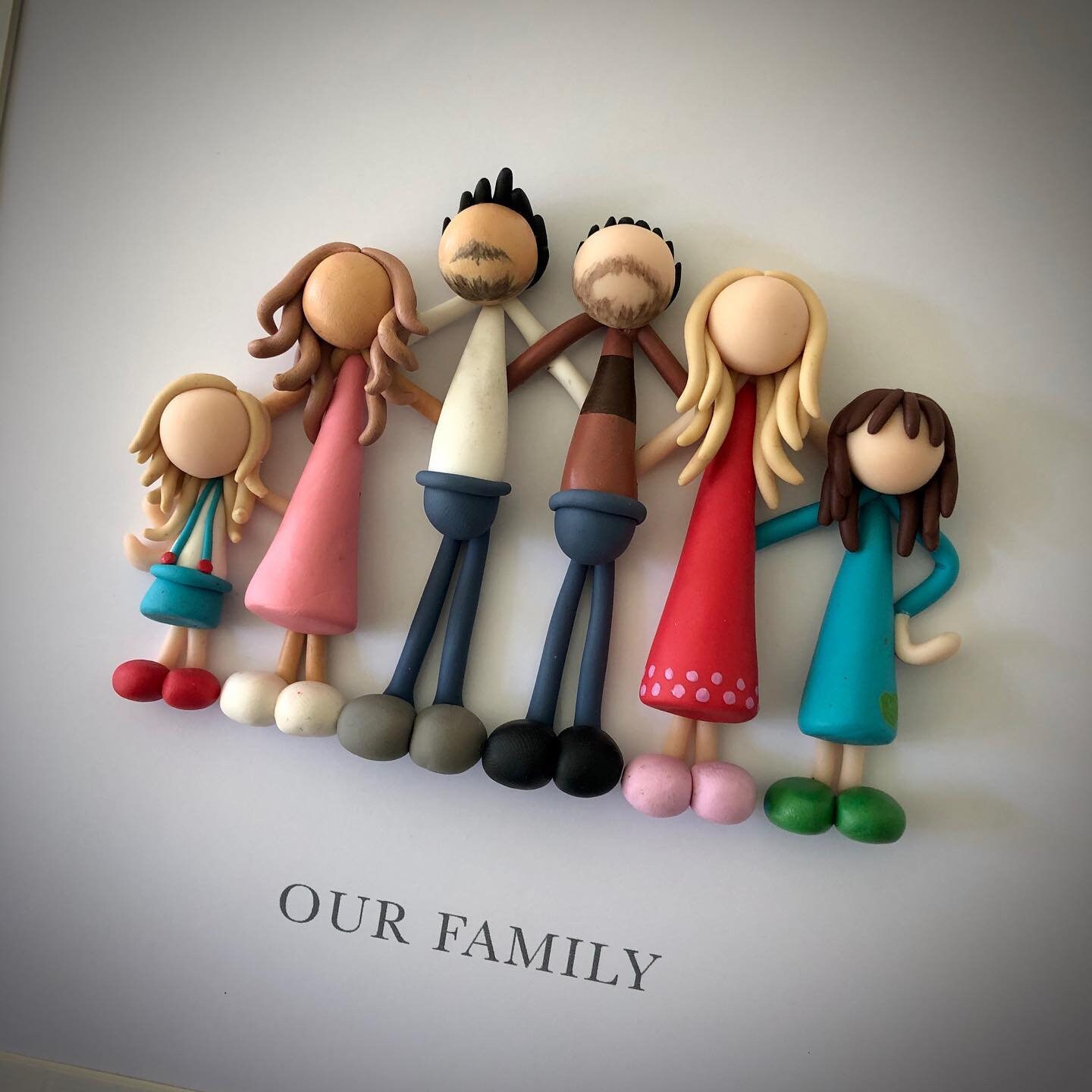 3D Family Portraits with 6 people only | Etsy