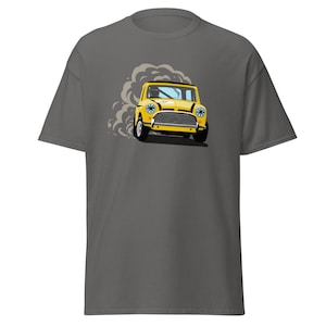 1969 Mini Cooper Britax Yellow & Black T-shirt