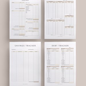 Finance Planner, Printable, Instant Download, A4, A5, US Letter - Etsy