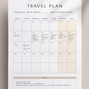 Travel Planner, Printable, Instant Download, A4, A5, US Letter - Etsy