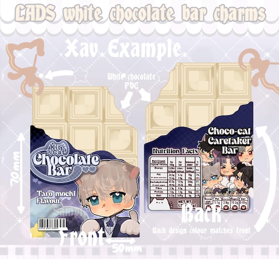 UNOFFICIAL LADS Pvc Chocolate Bar Charms | Rafayel | Sylus