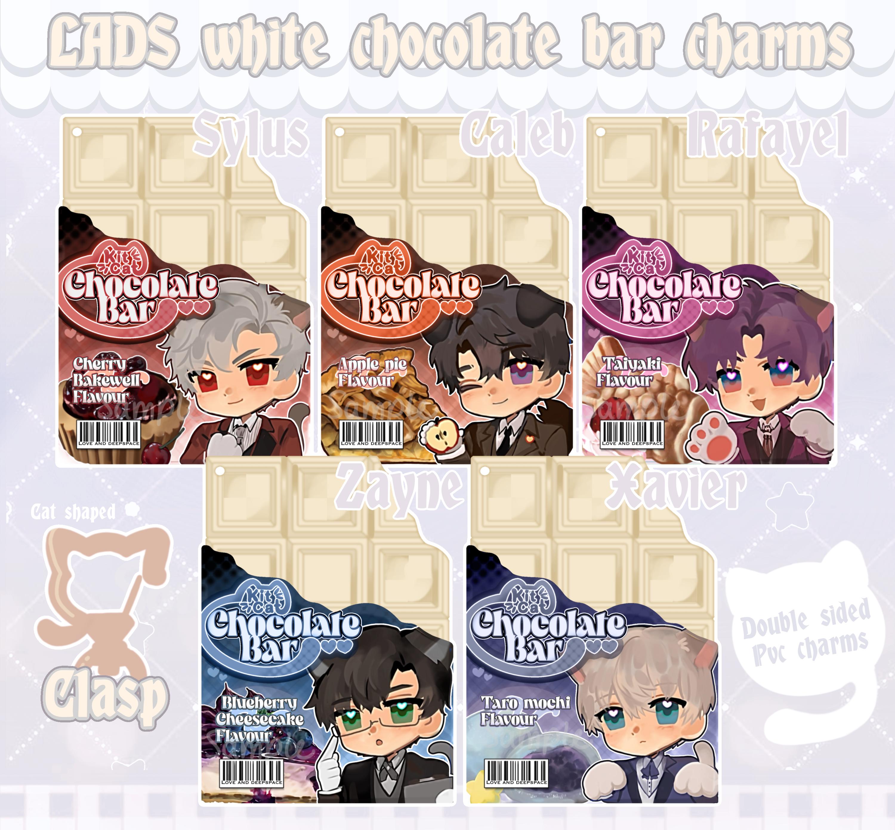 UNOFFICIAL LADS Pvc Chocolate Bar Charms | Rafayel | Sylus