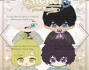 PREORDER | WHA inspired Qifrey & Olruggio 10cm fanmade plush keychains |