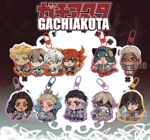 GACHI- gachiakuta epoxy keychains| Enjin | Rudo | Riyo | Jabber | Tamsy | Amo | Fu | Zodyl | Semiu | Guita | PREORDER