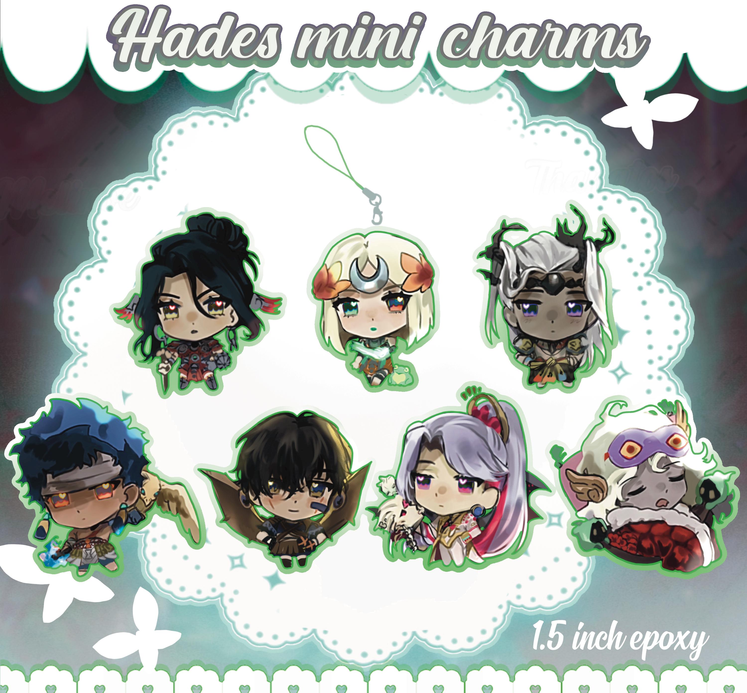 HADES 2 | Epoxy Phone Charms | Keychains | Melinoe | Nemesis