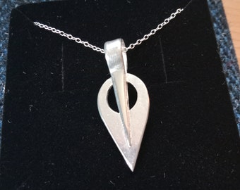 Odin's Spear, "Gungnir", Sterling Silver pendant, handmade from recycled sterling silver.